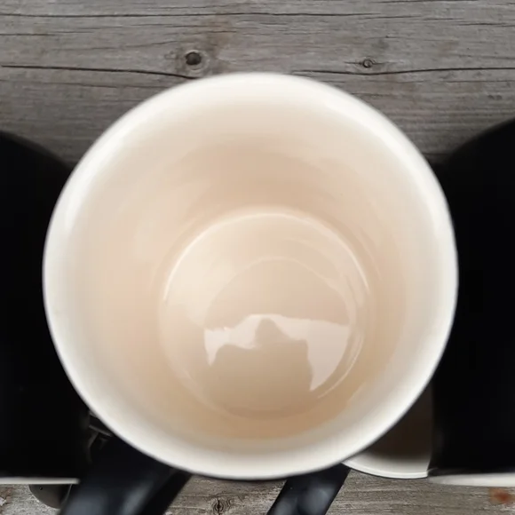 Set of 8 Matte Black Mann Stoneware 4oz. Espresso Cups - Picture 5 of 7